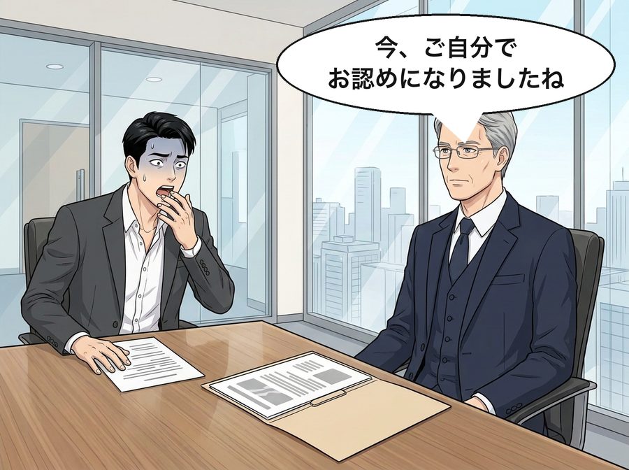 柴田社長「今、ご自分でお認めになりましたね」