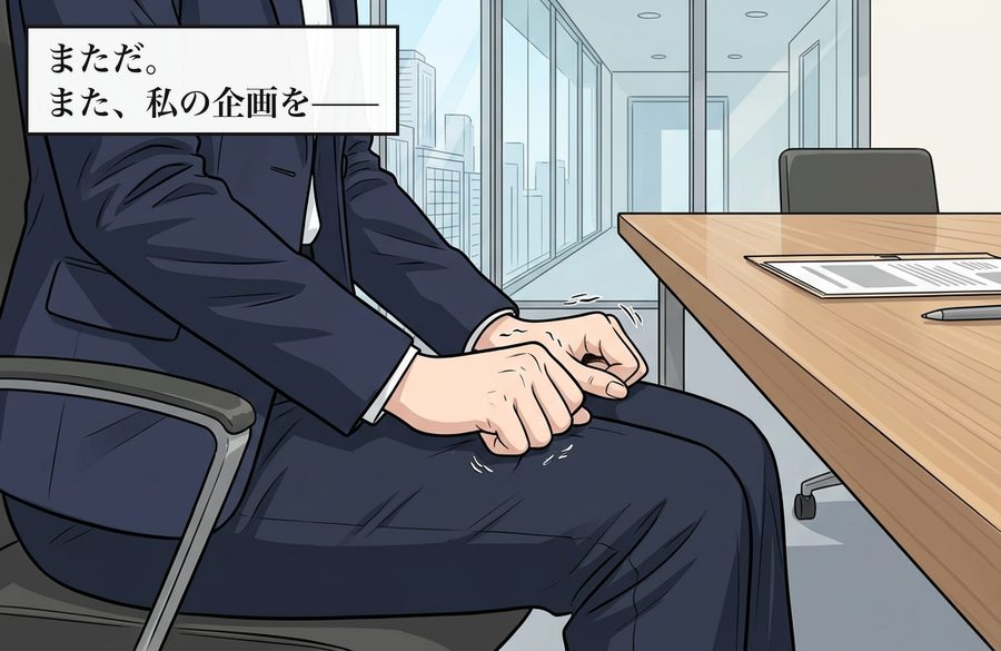 まただ。また、私の企画を——